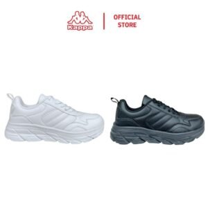 [Kappa] Unisex Black/White Low-Cut Sport Shoes (School Shoes) – KAAFB964